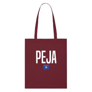 Peja, Kosovo - Tote bag bio Stanley/Stella - bordeaux - Devant