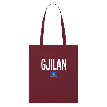 Gjilan, Kosovo - Tote bag bio Stanley/Stella - bordeaux - Devant