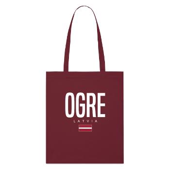 Ogre Lettland - Stanley/Stella Bio-Stoffbeutel - Burgunderrot - Vorne