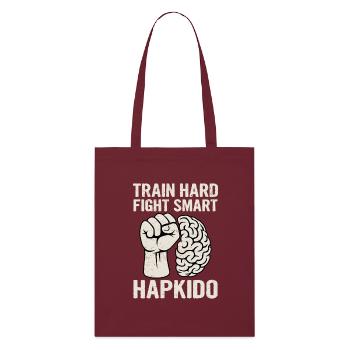 S’entraîner Dur Combattre Smart Hapkido - Tote bag bio Stanley/Stella - bordeaux - Devant