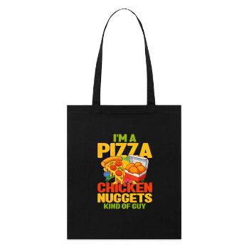 Chicken Nugget - Stanley/Stella Organic Tote Bag - black - Front