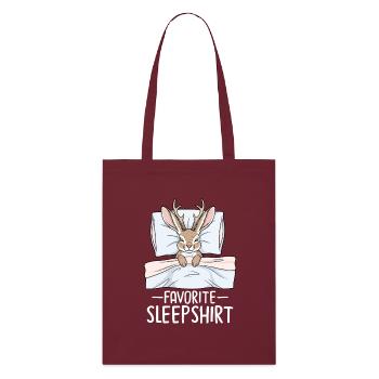 Favorite Sleepshirt - Stanley/Stella Organic Tote Bag - burgundy - Front