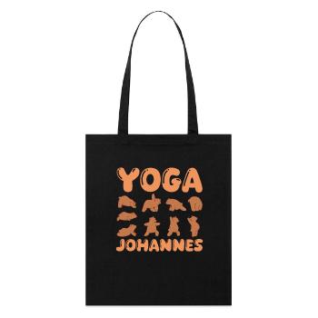 Yoga pour chats Johannes - Tote bag bio Stanley/Stella - noir - Devant