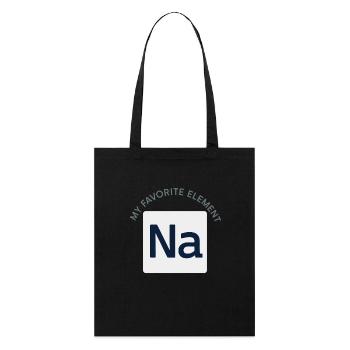 Salt Lover Sodium Dependent Nacl Meme - Stanley/Stella Organic Tote Bag - black - Front