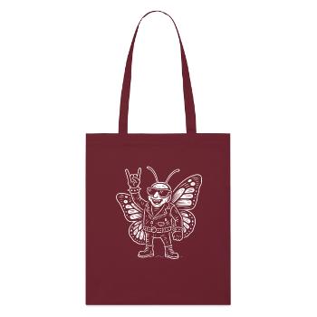 Heavy Metal Papillon Rock Musique Drôle - Tote bag bio Stanley/Stella - bordeaux - Devant