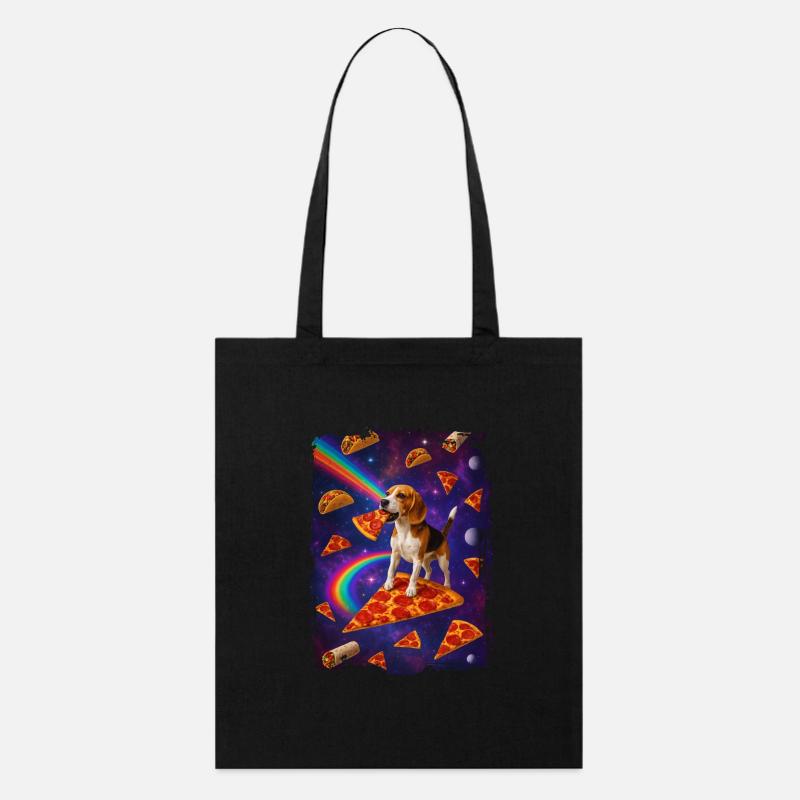 Beagle - Stanley/Stella Bio-Stoffbeutel - Schwarz