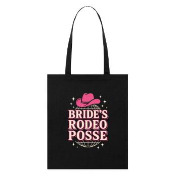 Disco Coirl Western Enterrement de vie de jeune fille - Tote bag bio Stanley/Stella - noir - Devant