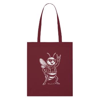 Musique rock Drôle Heavy Metal Abeille - Tote bag bio Stanley/Stella - bordeaux - Devant