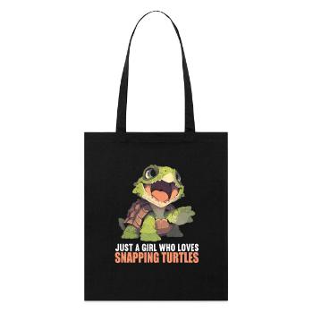 Snapping Turtles Snapping Turtle - Stanley/Stella Organic Tote Bag - black - Front