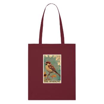 Sparrows Sparrow - Stanley/Stella Organic Tote Bag - burgundy - Front