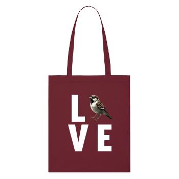 Sparrows Sparrow - Stanley/Stella Organic Tote Bag - burgundy - Front