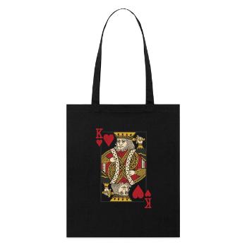 Cartes Coeur Roi Skat Poker Doppelkopf - Tote bag bio Stanley/Stella - noir - Devant