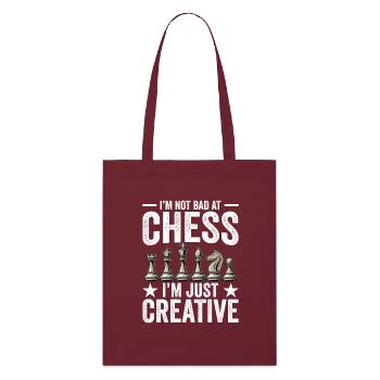 Jeu de stratégie Échecs - Bad In Chess Creative - Tote bag bio Stanley/Stella - bordeaux - Devant