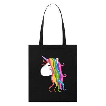 Licorne mignonne - licornes - licorne - licornes - Tote bag bio Stanley/Stella - noir - Devant