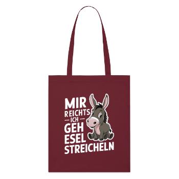 Donkey Donkey Mule Muli - Stanley/Stella Organic Tote Bag - burgundy - Front