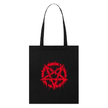 Pentagramme déchiré signe occulte - Tote bag bio Stanley/Stella - noir - Devant