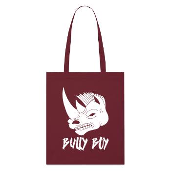 White rhinoceros head - Stanley/Stella Organic Tote Bag - burgundy - Front