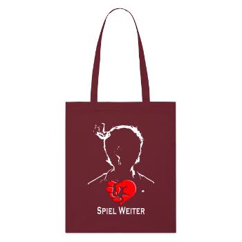 Spiel Weiter Grafik - Stanley/Stella Bio-Stoffbeutel - Burgunderrot - Vorne