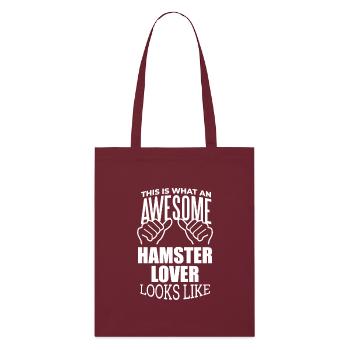 hamster - Tote bag bio Stanley/Stella - bordeaux - Devant