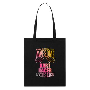 Go Kart - Stanley/Stella Organic Tote Bag - black - Front