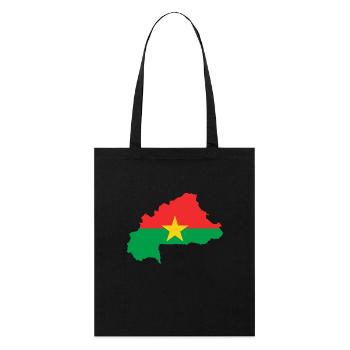 burkina faso - Stanley/Stella Organic Tote Bag - black - Front
