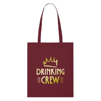 Drinking Crew - Stanley/Stella Bio-Stoffbeutel - Burgunderrot - Vorne