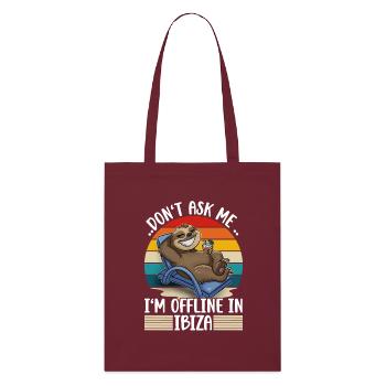 Voyage de vacances à Ibiza - Tote bag bio Stanley/Stella - bordeaux - Devant