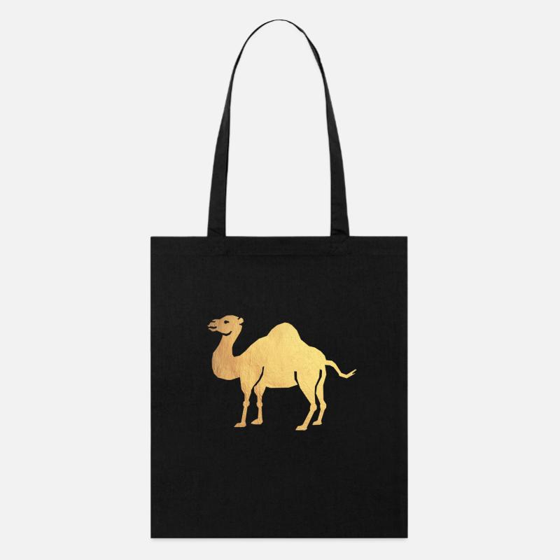 cammello oro - Borsa di stoffa ecologica Stanley/Stella - nero