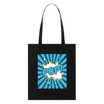 Pop-Art - Stanley/Stella Bio-Stoffbeutel - Schwarz - Vorne