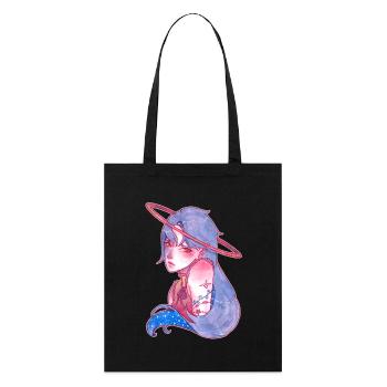 Five Hundred Light Years Away - Stanley/Stella Organic Tote Bag - black - Front