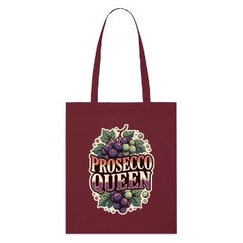 Prosecco Queen Party - Stanley/Stella Organic Tote Bag - burgundy - Front