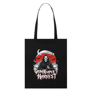 Récolte de la Faucheuse - Tote bag bio Stanley/Stella - noir - Devant