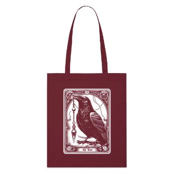 Rabenpendel Tarot - Stanley/Stella Bio-Stoffbeutel - Burgunderrot - Vorne