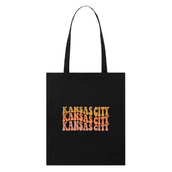Kansas City - Tote bag bio Stanley/Stella - noir - Devant