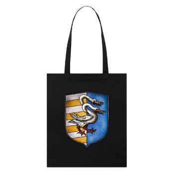 Armoiries cygne à deux têtes - Tote bag bio Stanley/Stella - noir - Devant