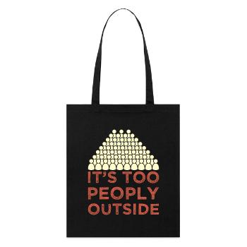 Introvert - Stanley/Stella Organic Tote Bag - black - Front