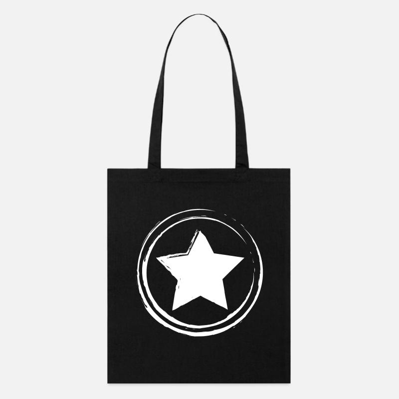 Vintage Star white - Tote bag bio Stanley/Stella - noir