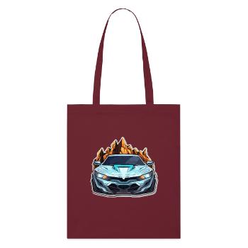 Voiture - Illustration - Tote bag bio Stanley/Stella - bordeaux - Devant