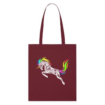 LICORNE STYLISÉE - Tote bag bio Stanley/Stella - bordeaux - Devant