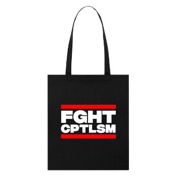 FGHT CPTLSM - Stanley/Stella Bio-Stoffbeutel - Schwarz - Vorne