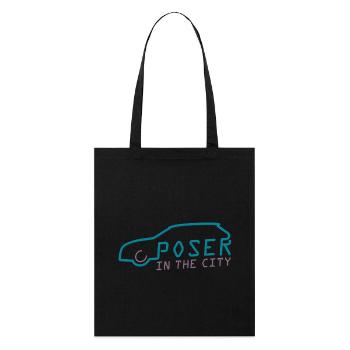 Poser in theCity - Stanley/Stella Organic Tote Bag - black - Front