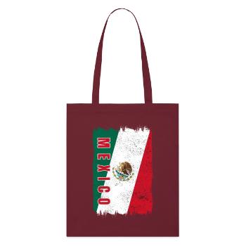 Drapeau du Mexique - Tote bag bio Stanley/Stella - bordeaux - Devant
