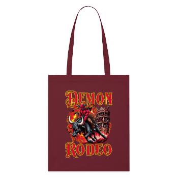 Rodeo Future Bull Rider Bull Riding Cowboy Démon - Tote bag bio Stanley/Stella - bordeaux - Devant