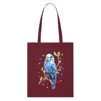 Étoiles de perruche - Tote bag bio Stanley/Stella - bordeaux - Devant