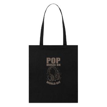 Pop Music on World off R'n'B Singer Stars - Stanley/Stella Organic Tote Bag - black - Front