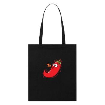 Piment Chaleur Épice Chaleur Degré de piquant - Tote bag bio Stanley/Stella - noir - Devant