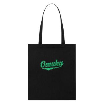 Omaha, Nebraska City, États-Unis - Tote bag bio Stanley/Stella - noir - Devant