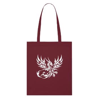 Dragon tribal de tatouage sauvage avec des ailes - Tote bag bio Stanley/Stella - bordeaux - Devant
