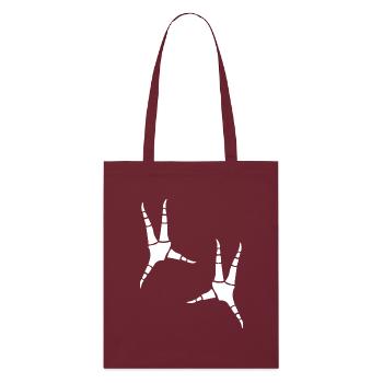 Empreintes de perroquets - Tote bag bio Stanley/Stella - bordeaux - Devant