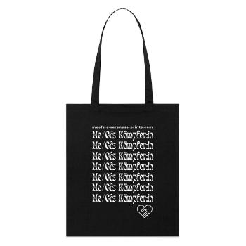 ME/CFS FIGHTER VI 💪 - blanc 🤍 - Tote bag bio Stanley/Stella - noir - Devant